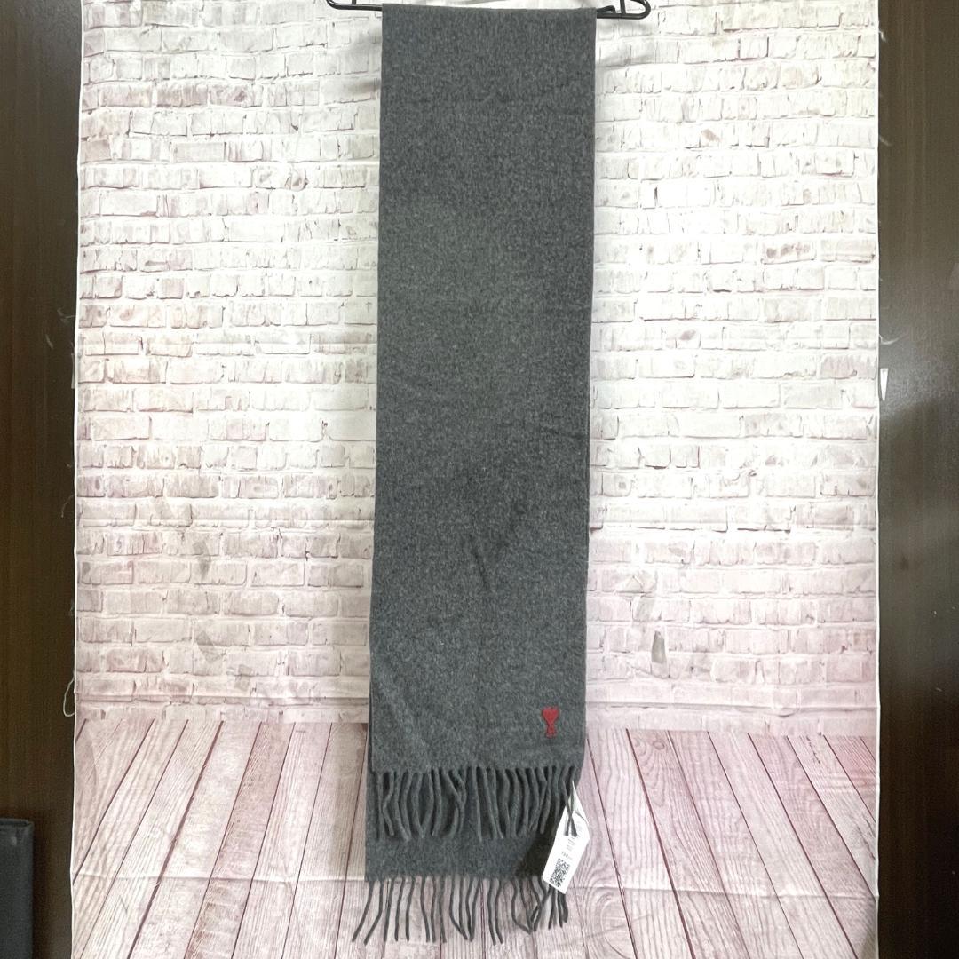 美品　ami paris　マフラー　ユニセックス　ロゴ　USF405.334