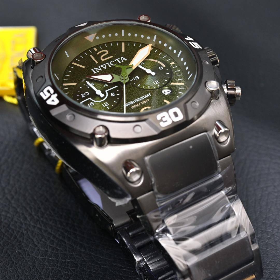 インビクタ『Aviator 40268』★デュアルタイム機能★ガンメタカラー