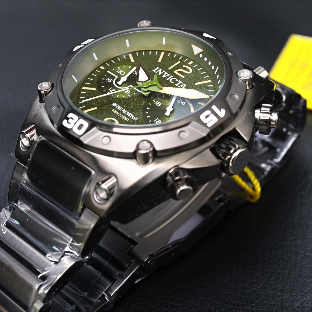 インビクタ『Aviator 40268』★デュアルタイム機能★ガンメタカラー