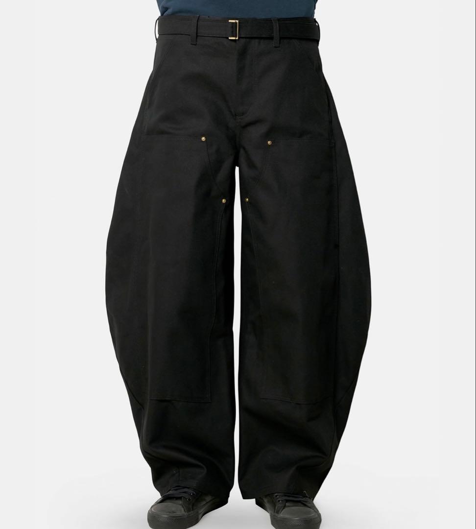 新品 sacai Carhartt WIP Duck Pants Black 1