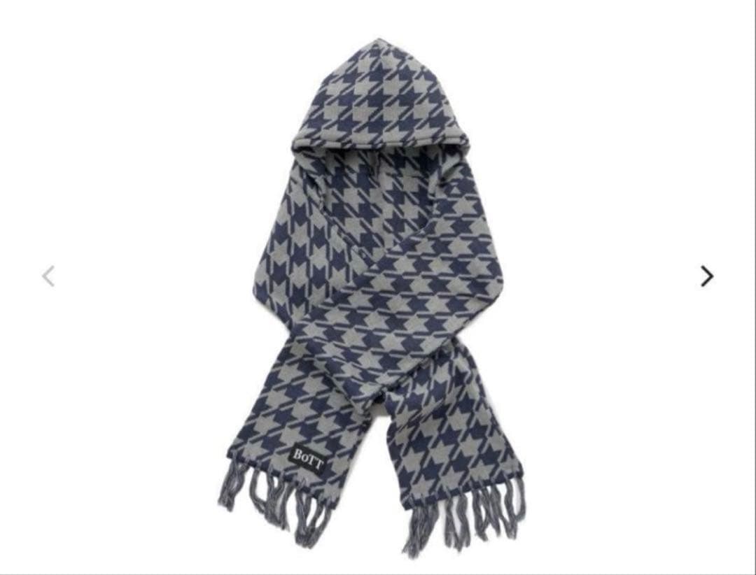 小物 BOTT HOUNDSTOOTH HOODED SCARF