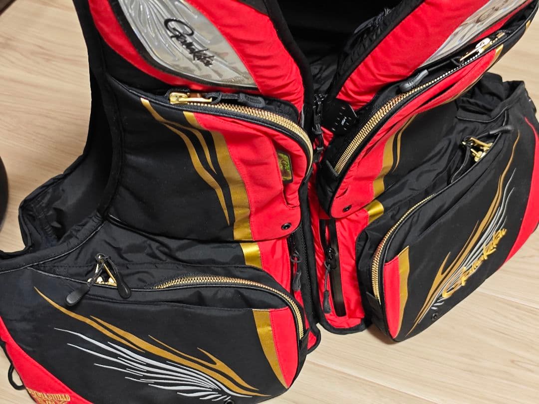 がまかつ アルテマシールドプロ ベスト 3Lサイズ(レッド)