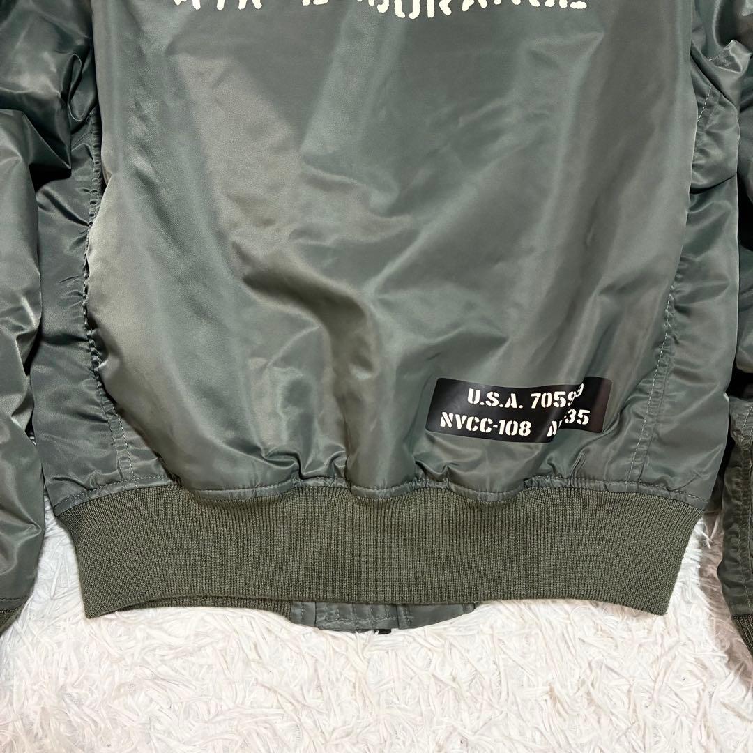 【AVIREX】 MA-1 フライトジャケット ステンシル REBUILD M