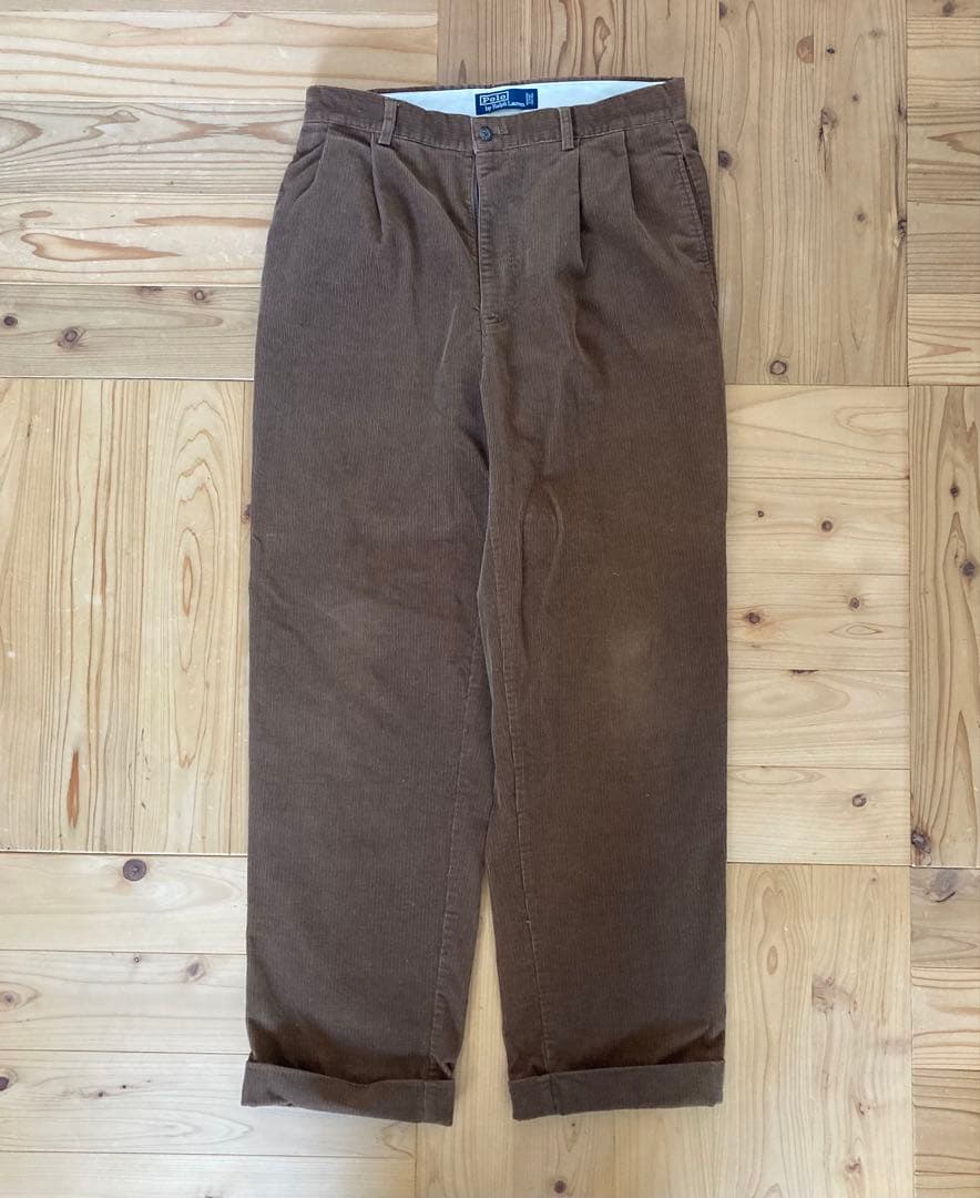 Ralph Lauren ラルフ 32 コーデュロイパンツ ブラウン 古着
