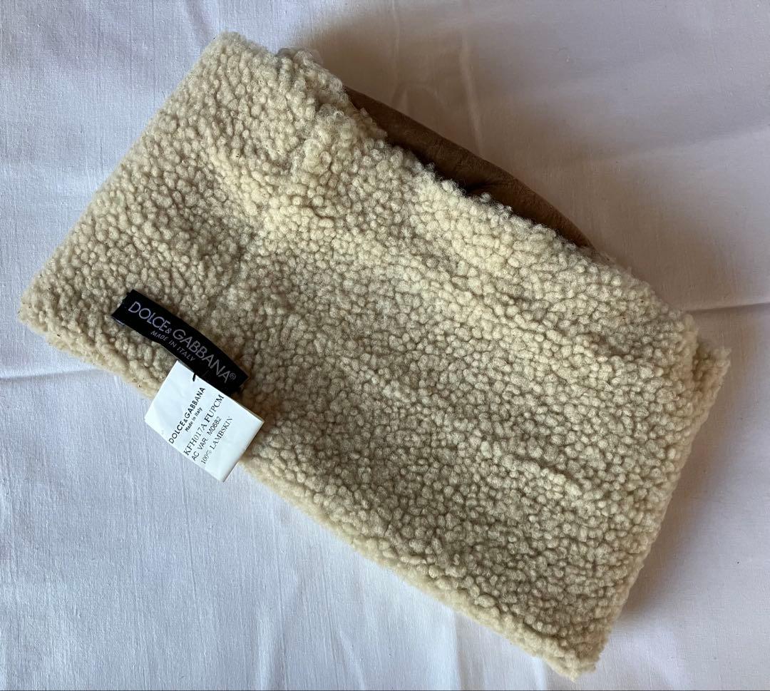 新品未使用　DOLCE & GABBANA ムートン帽子