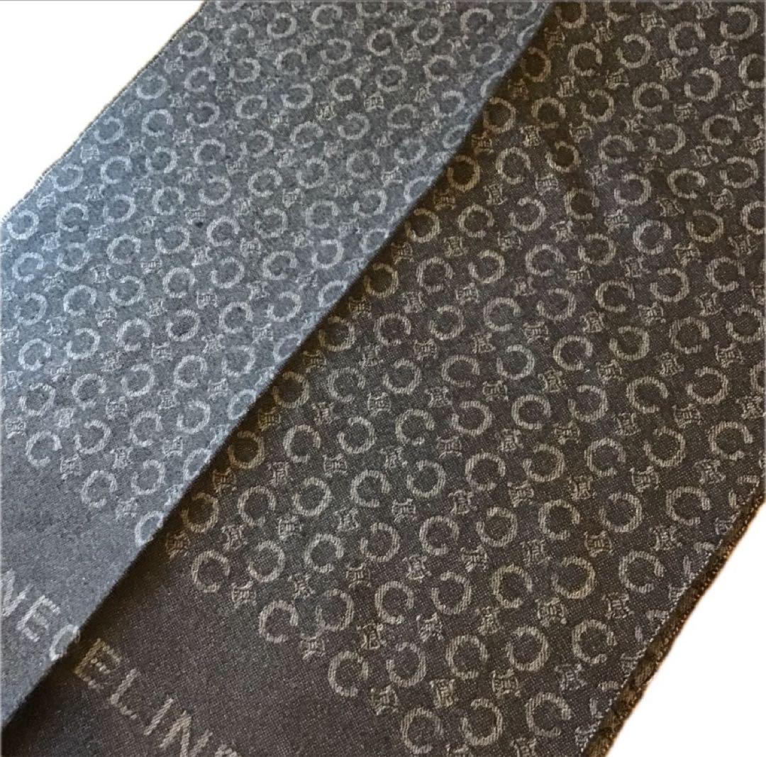 セリーヌ　カシミヤ　マフラー CELINE マカダム　トリオンフ　ユニセックス