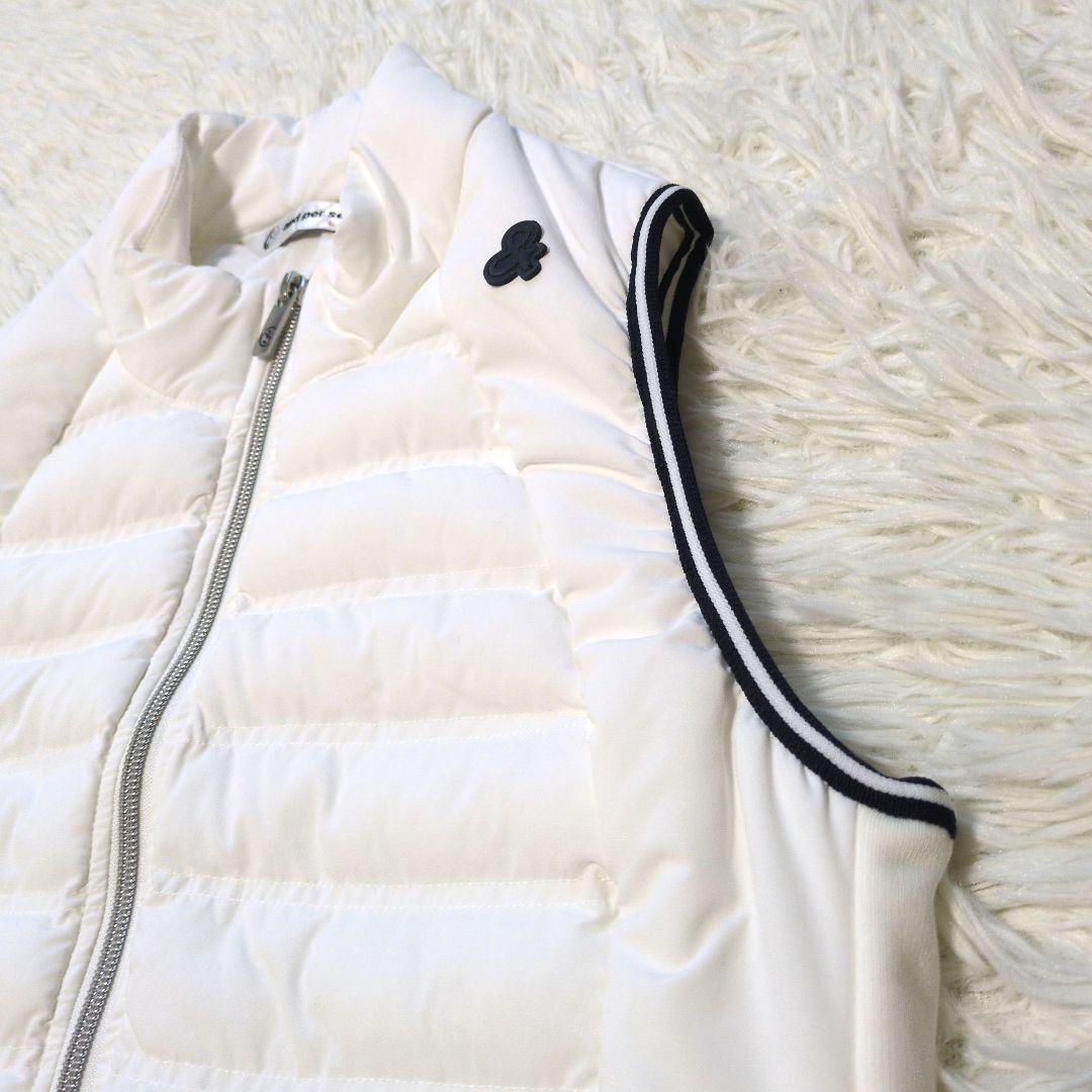 美品　and per se　アンパスィ　ダウンベスト　ロング　L 　白