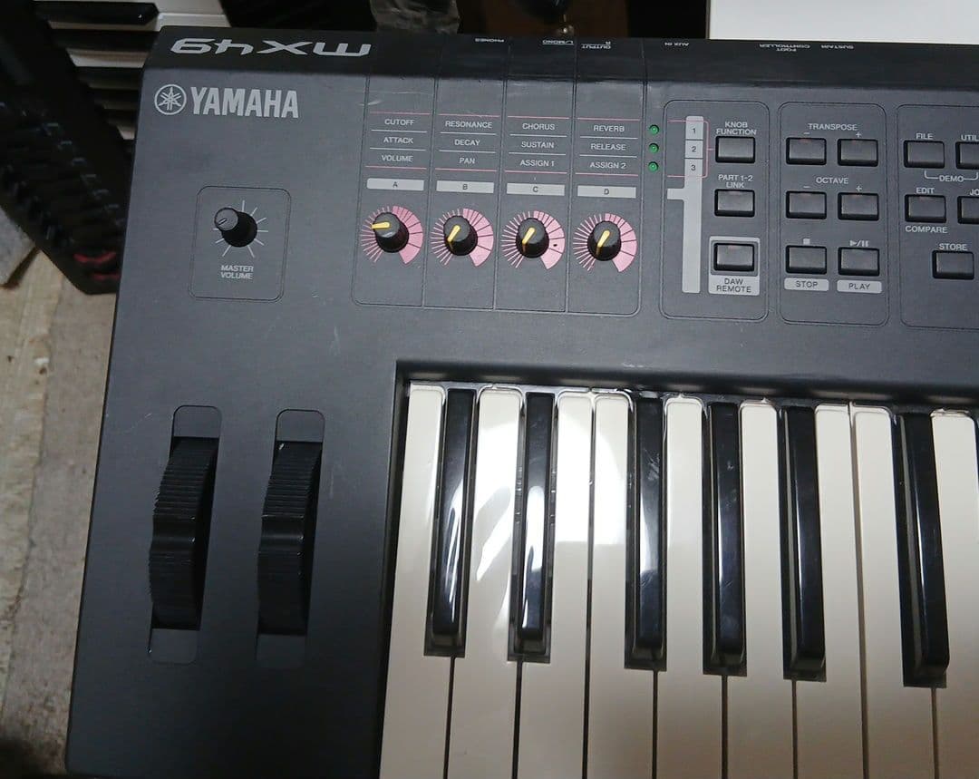 値下げ！　動作確認　YAMAHA mx49 シンセサイザー　アダプター付き