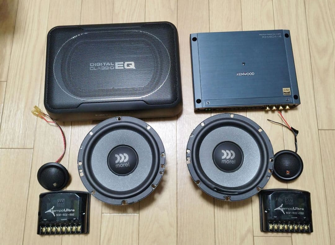 ［ジャンク扱い]モレルテンポ ケンウッドアンプ カロッツェリアサブウーハー