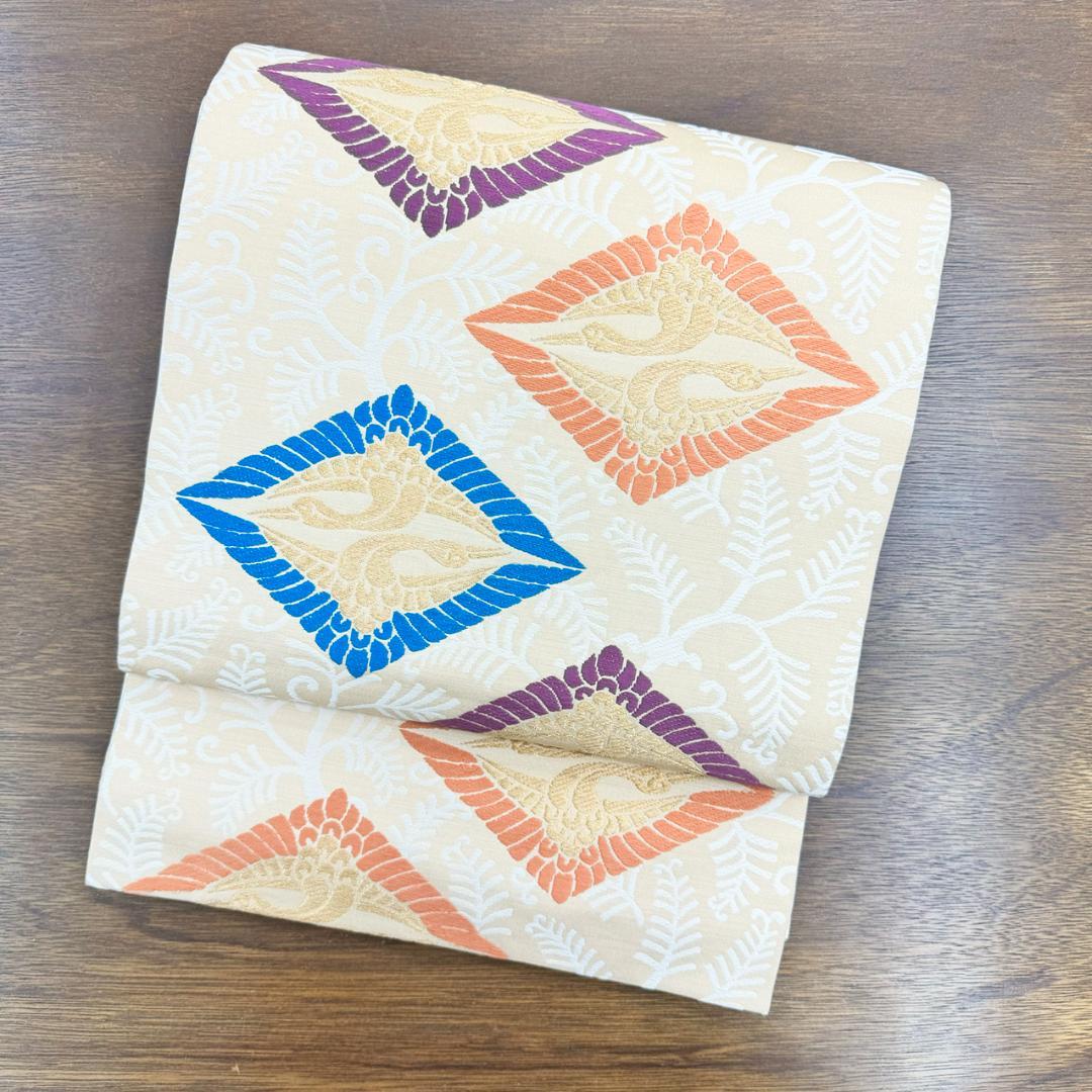 きものヱビス ■ 人間国宝 喜多川平郎 作 なごや帯 有職織物 唐織