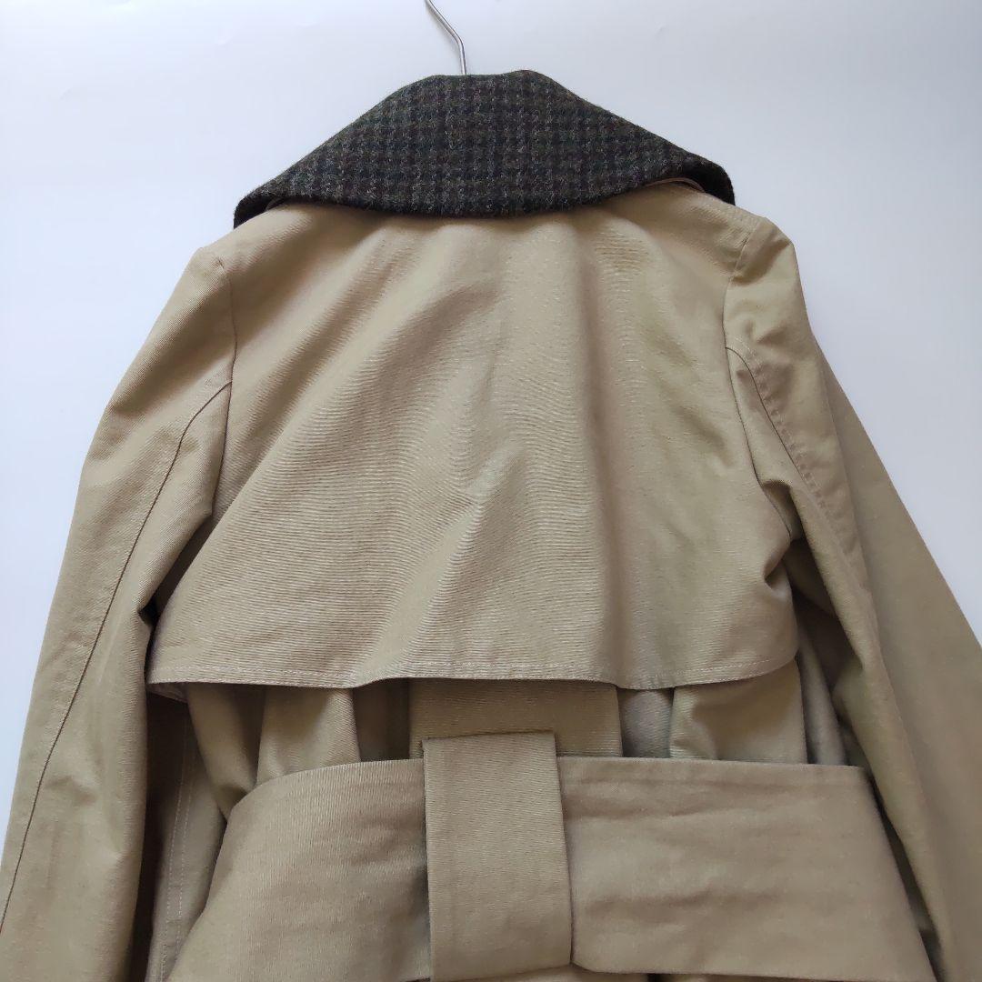 美品 ロエベ ツイードカラー 2way マキシ丈 トレンチコート ベルト付