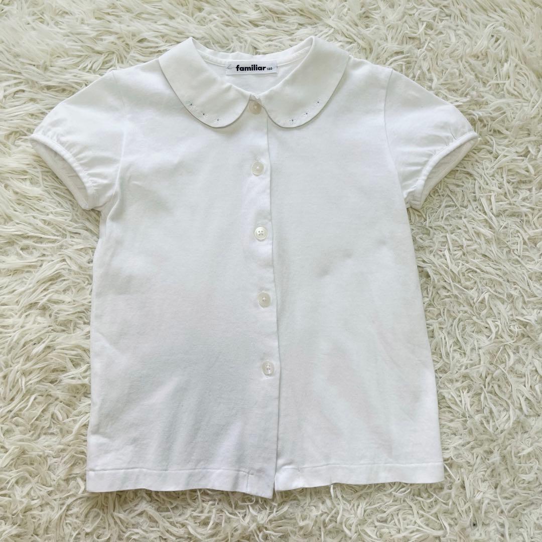 極美品✨ファミリア 115アンサンブルスーツ3点　受験通塾近年購入ネイビー120