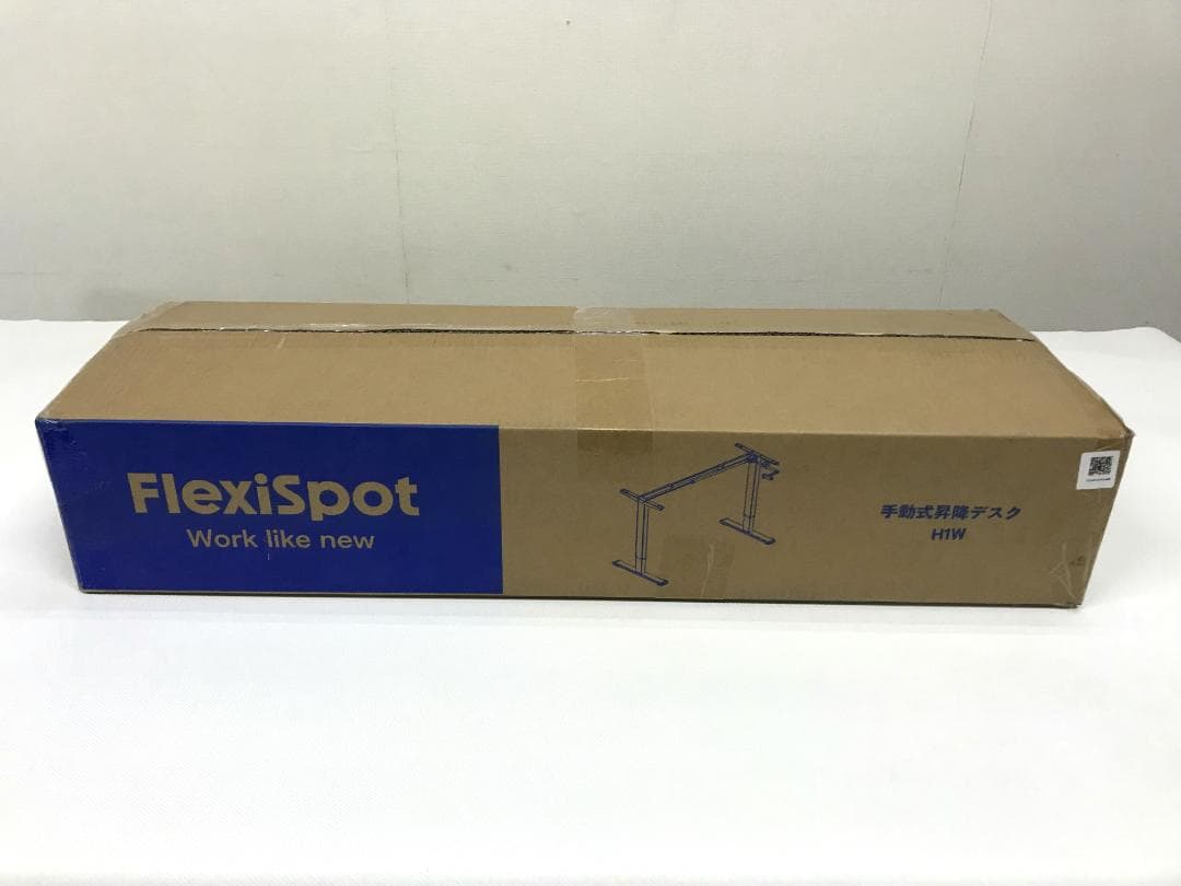 未使用品　flexispot 手動式昇降デスク　H1W　ホワイト　脚部