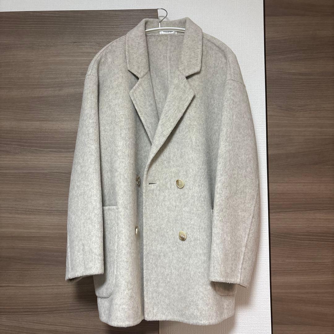FASHIRU wool double face middle coatファシル