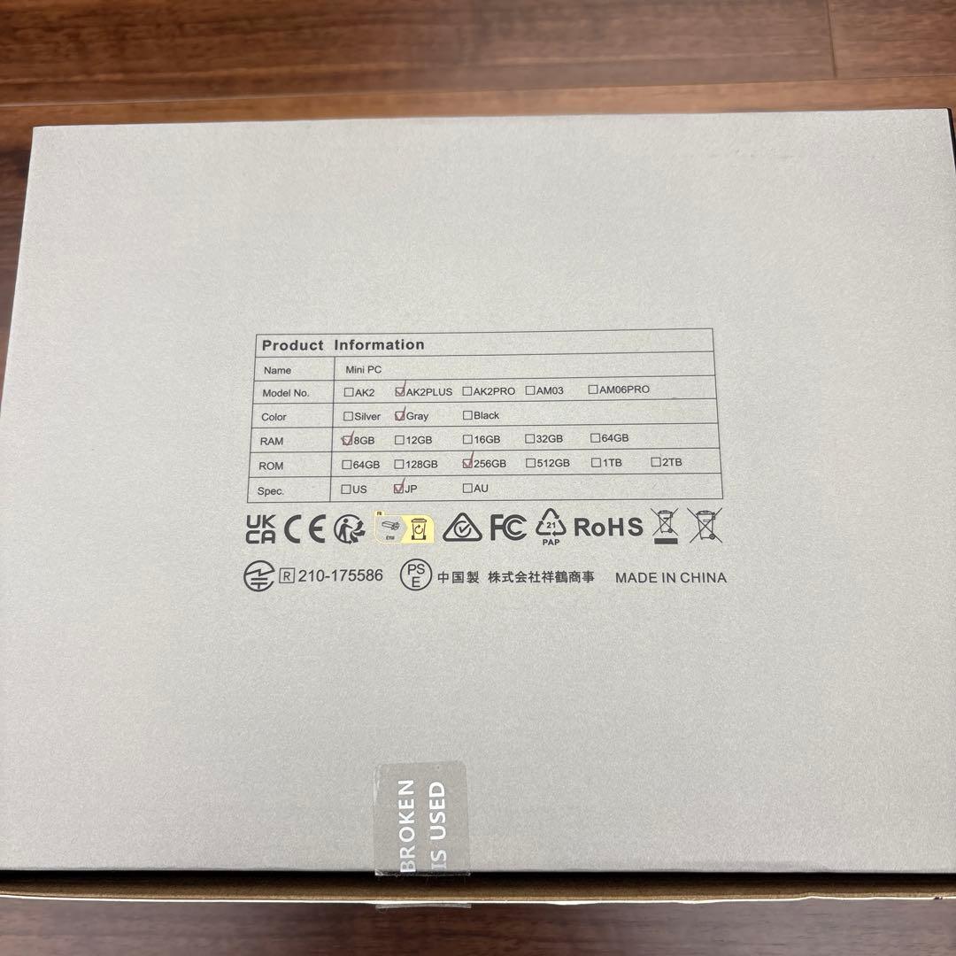 ミニPC NIPOGI Mini PC AK2PLUS