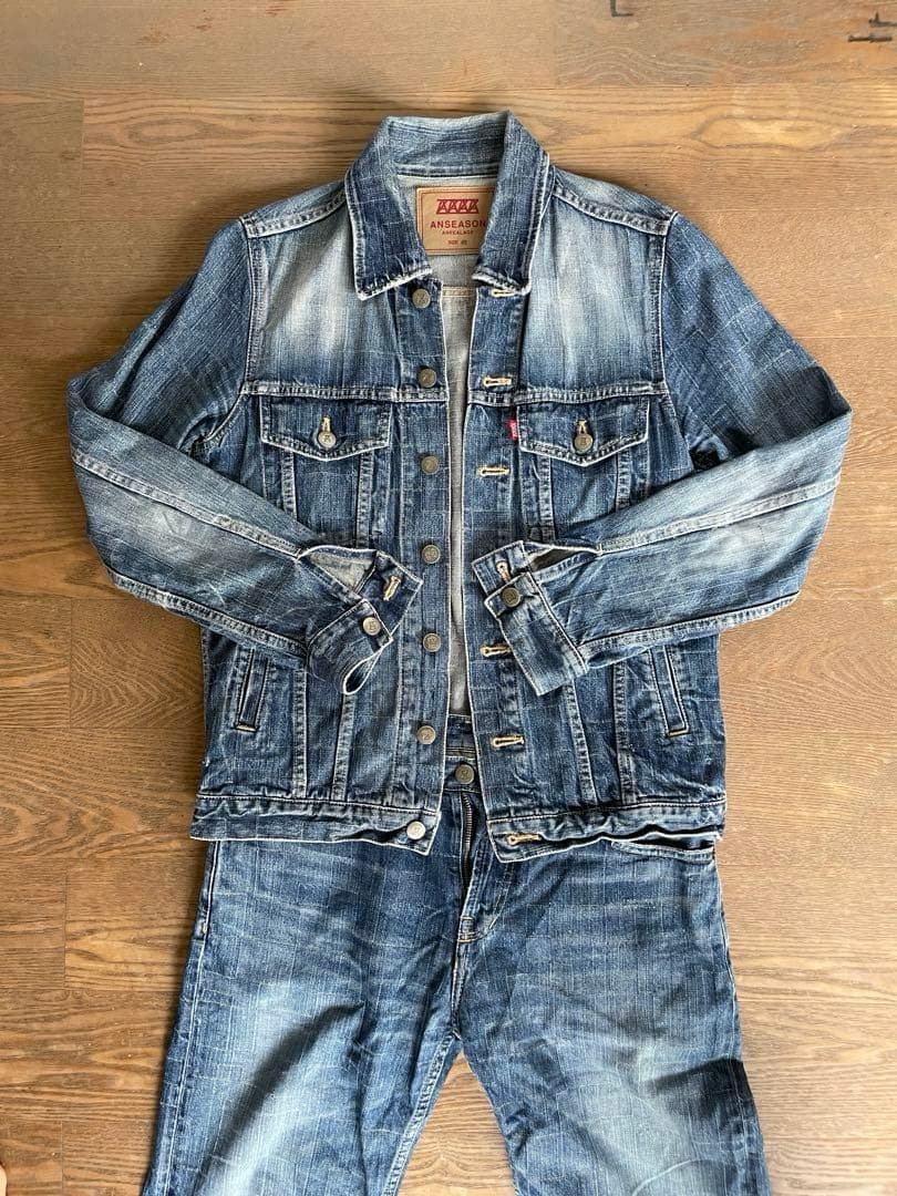 ANREALAGE アンリアレイジ デニムセットアップ