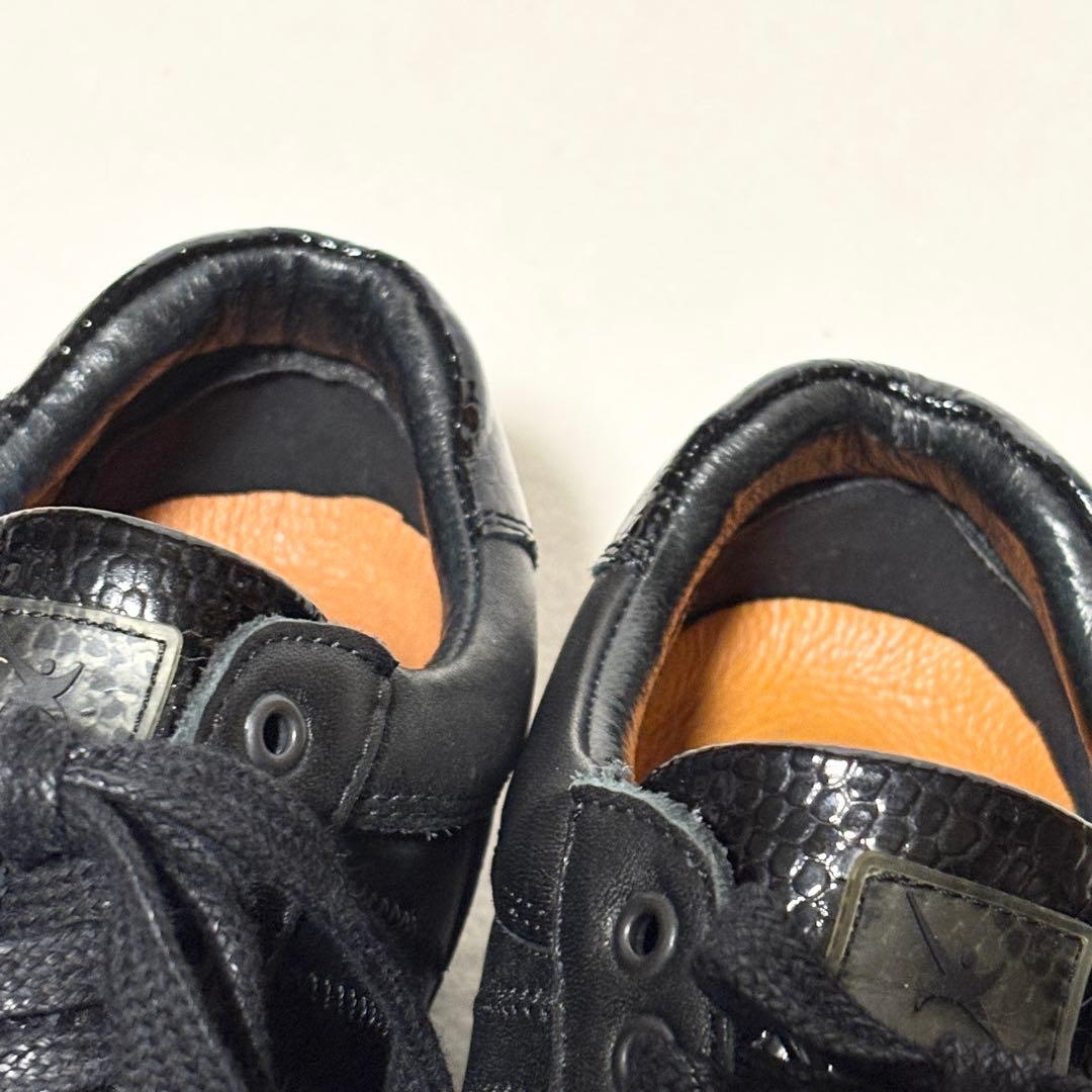 【Xsensible】 ストレッチウォーカー 37 黒 革 健康 綺麗 23.5