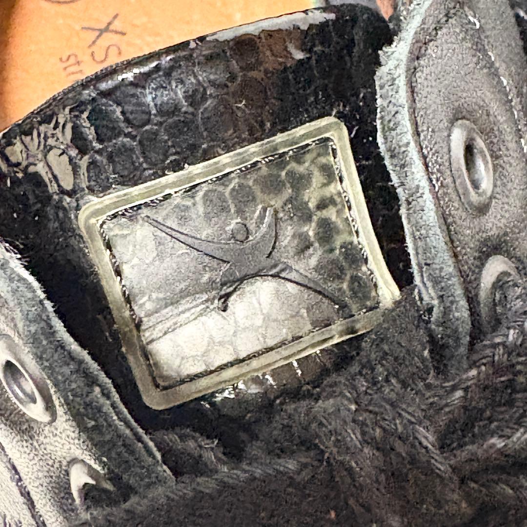 【Xsensible】 ストレッチウォーカー 37 黒 革 健康 綺麗 23.5