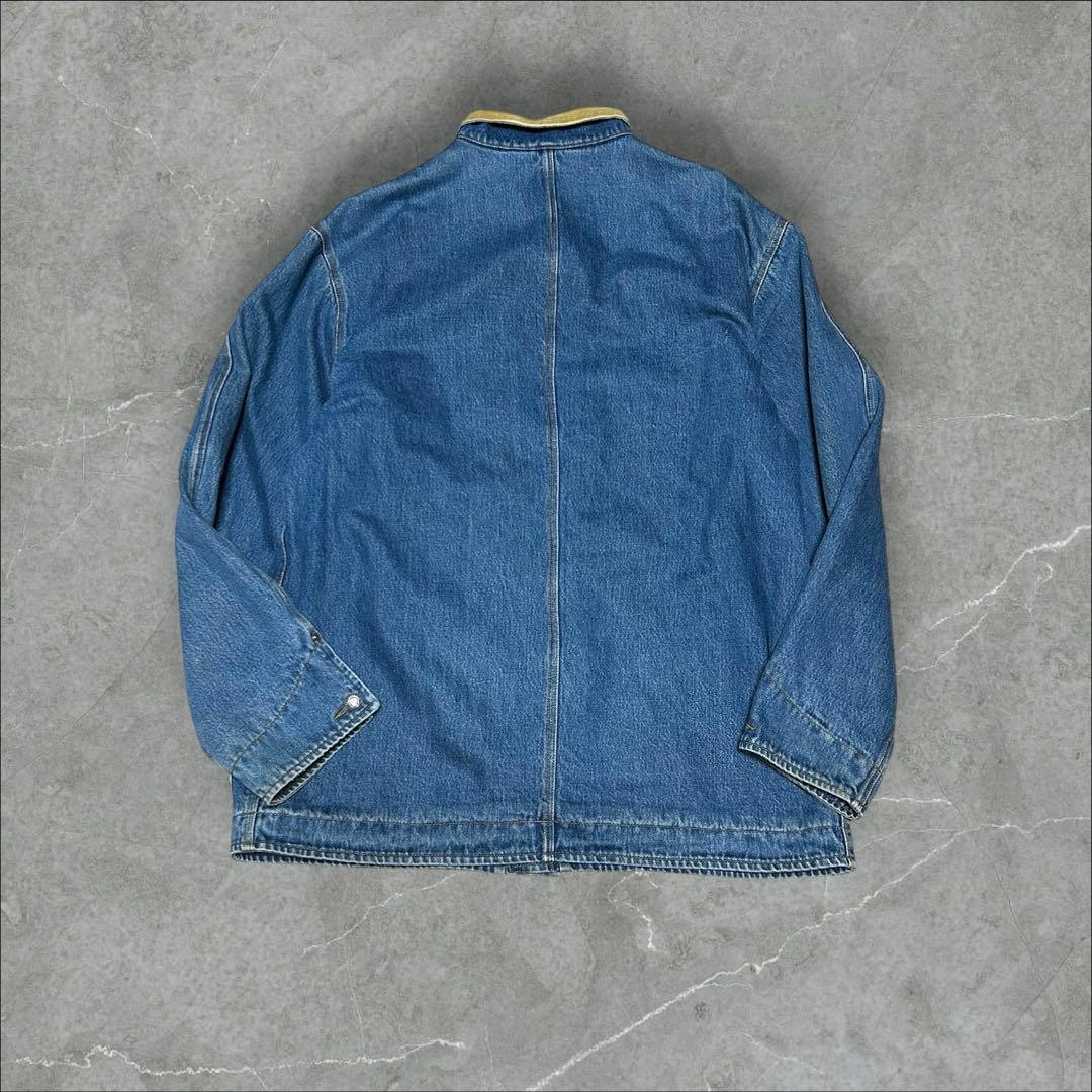 FAÇONNABLE JEAN'S 90s チェック柄 裏地 カバーオール XL