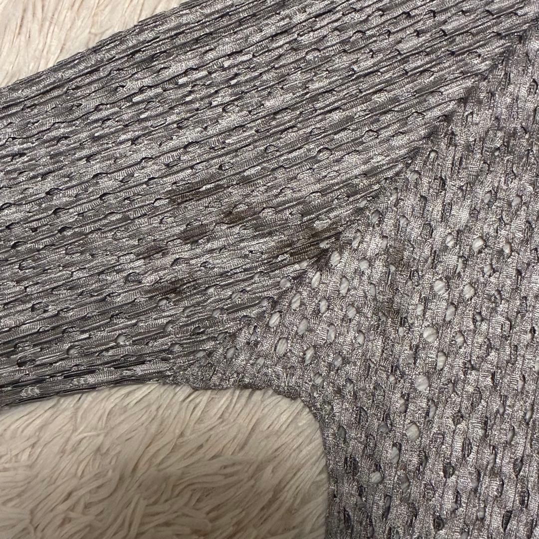 希少 プリーツ プリーズ イッセイミヤケ メッシュ ジップアップ ジャケット