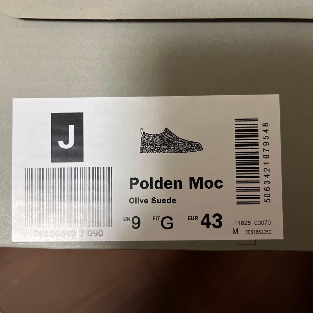 Clarks オリーブ スエード デッキシューズ