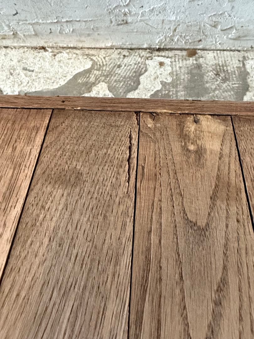 ビンテージ　ドロワー カウンター　コンソール　キッチンテーブル　剥離