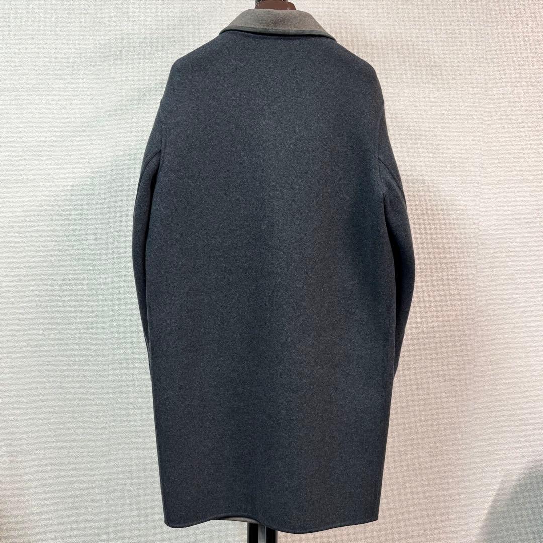 ロロピアーナ　ベビーカシミヤ　38　グレー　ダブルフェイス　チェスターコート