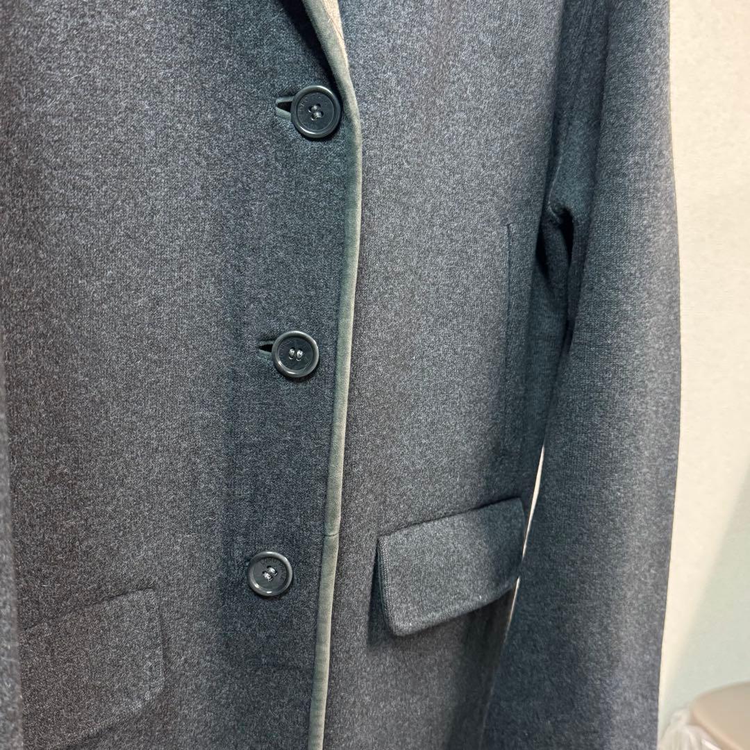 ロロピアーナ　ベビーカシミヤ　38　グレー　ダブルフェイス　チェスターコート