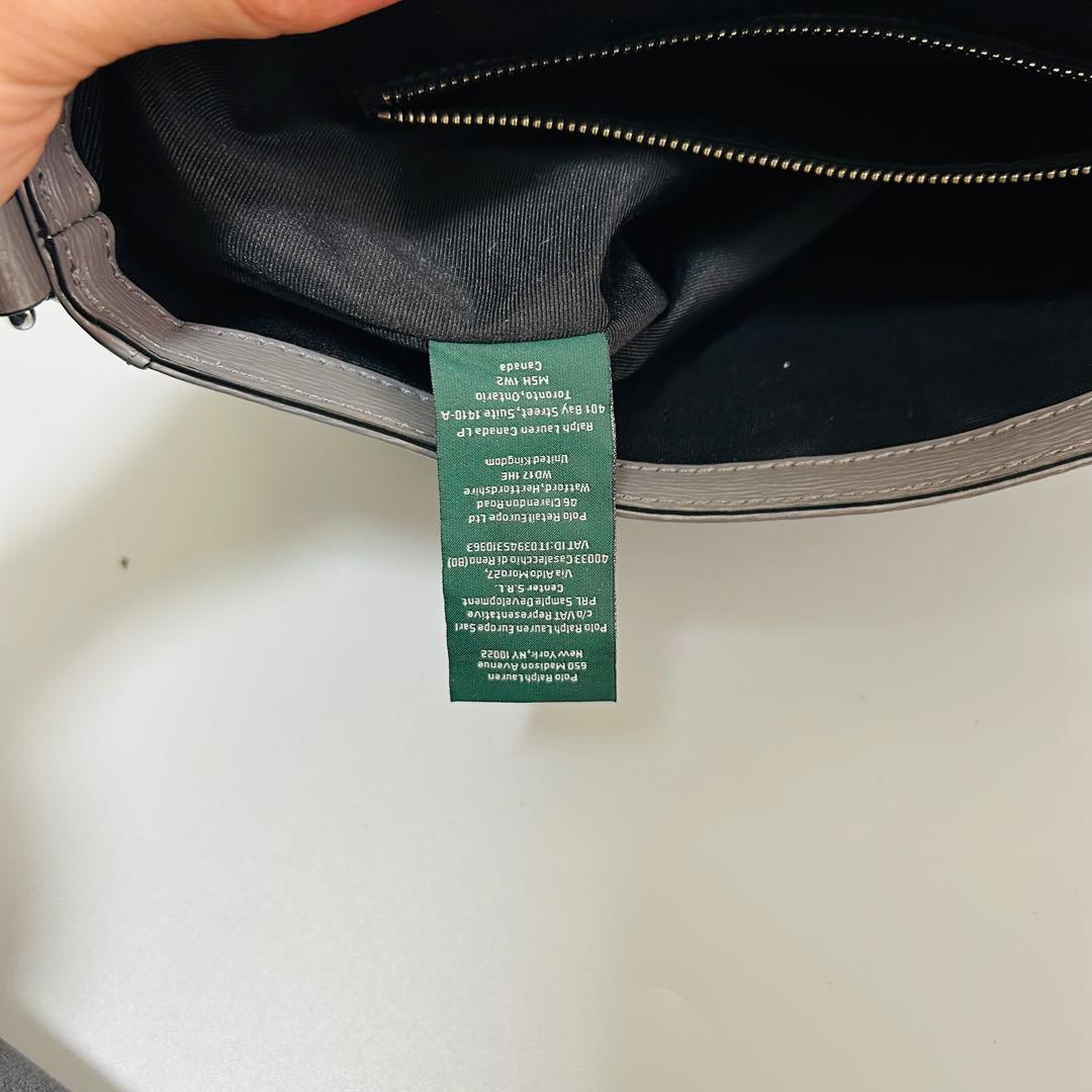 超美品 LAURENRALPHLAUREN ショルダーバッグ グレー系