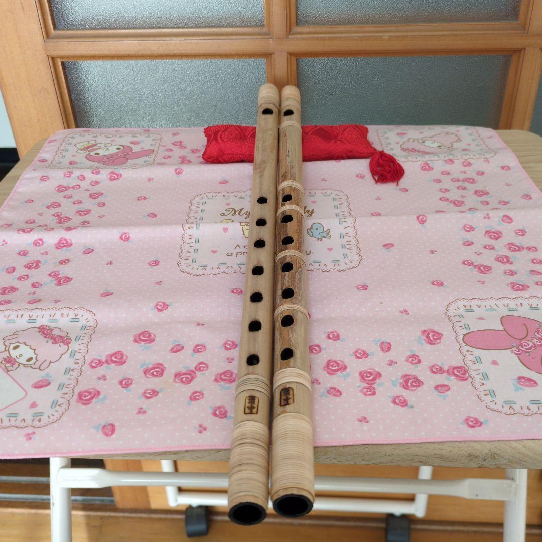 336篠笛六本調子古典二管（道中）新品
