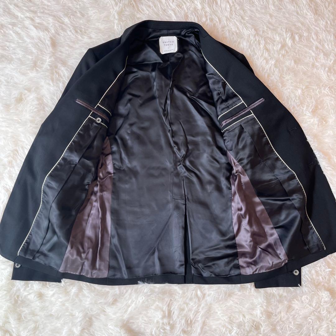 美品✨UNITED TOKYO セットアップ スーツ ブラック 通年 フォーマル