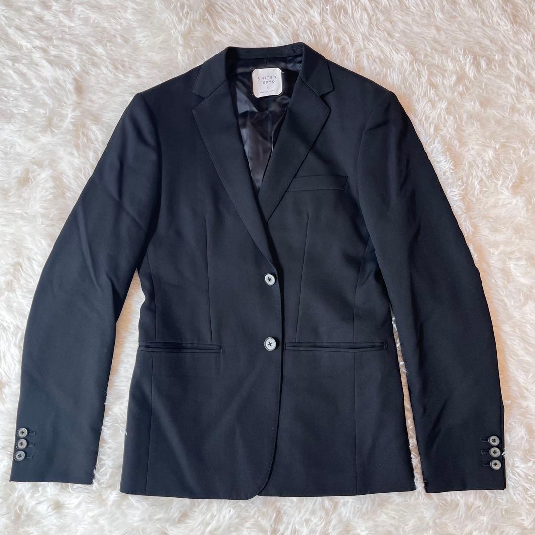 美品✨UNITED TOKYO セットアップ スーツ ブラック 通年 フォーマル