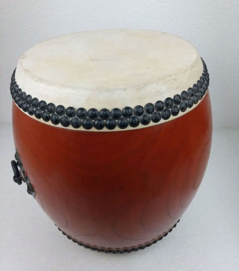 和太鼓 本欅胴 長胴太鼓 面径約30cm　*AN26
