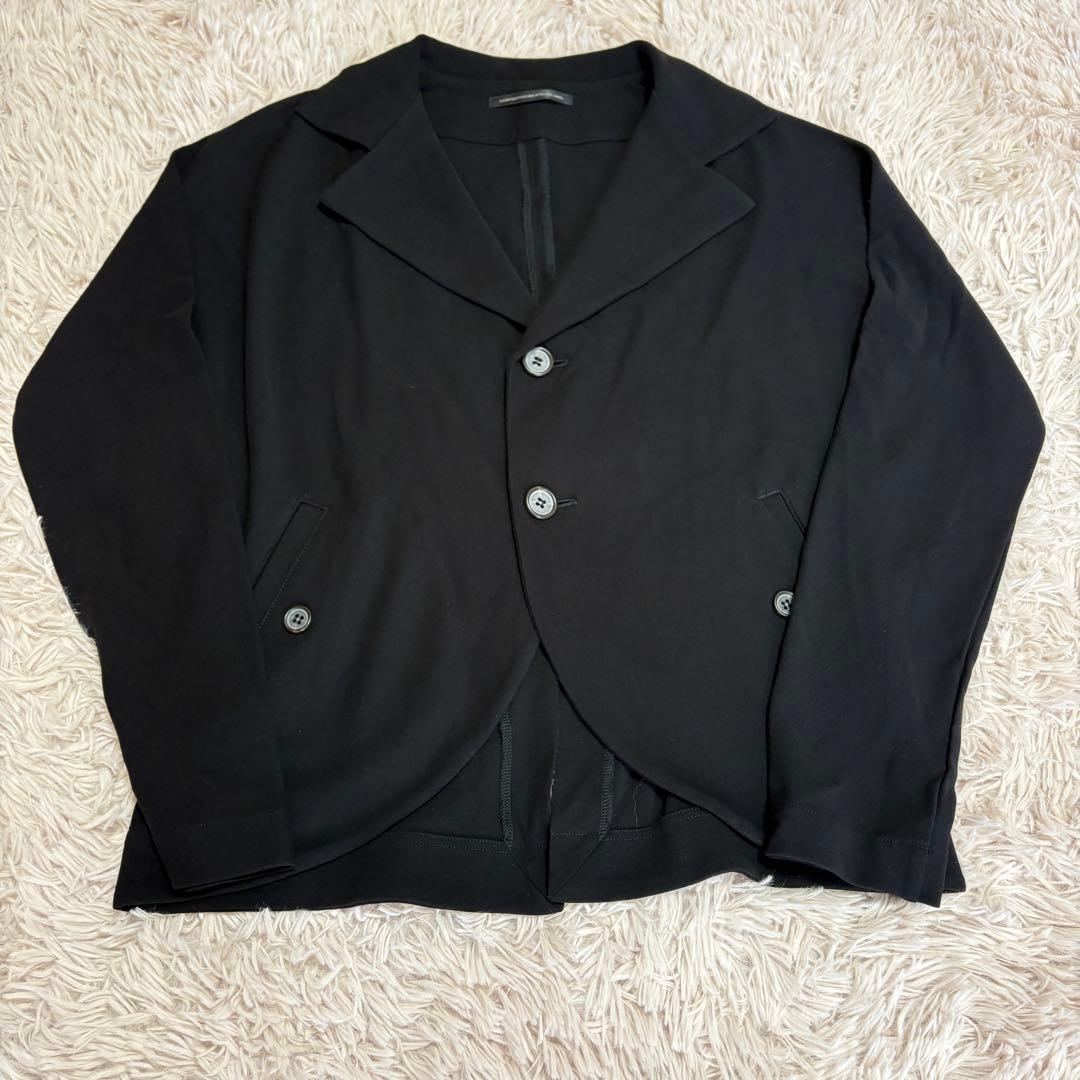 ワイズ　Y’s　ヨウジヤマモト (2) 変形テーラードジャケット　シングル　黒