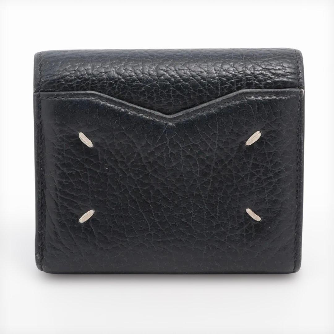 メゾン マルジェラ 4ステッチ レザー コンパクト ウォレット　Margiela