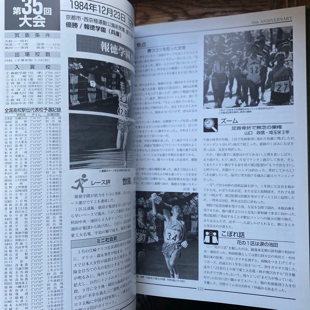 高校駅伝　全国高等学校駅伝競走大会　50年史　2000年5月発行