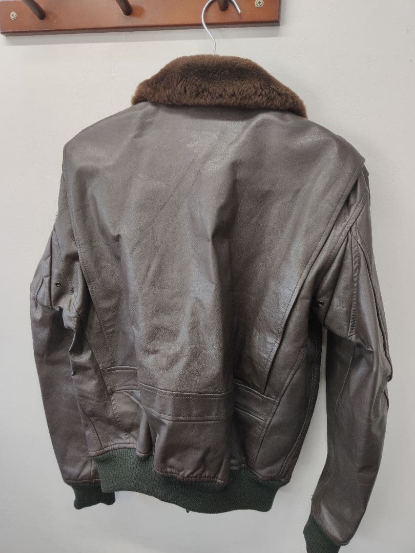 【美品】G-1 レザージャケット 40R 牛革 HOUSTON系ボマージャケット