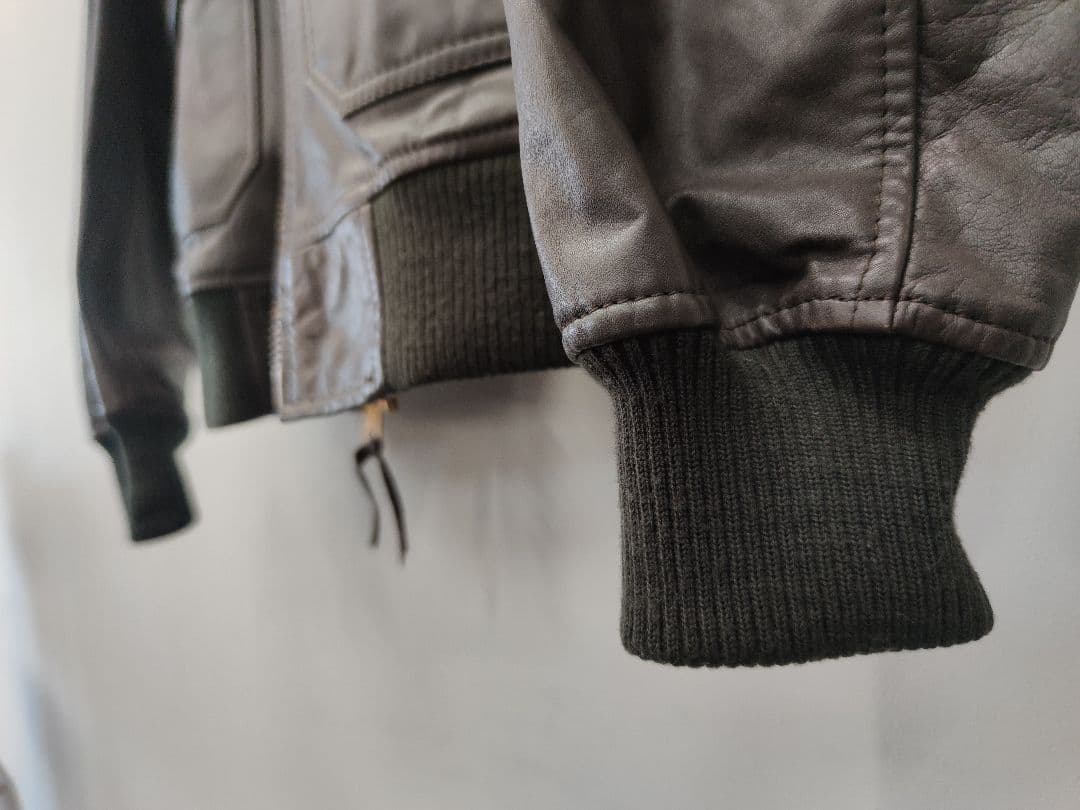 【美品】G-1 レザージャケット 40R 牛革 HOUSTON系ボマージャケット