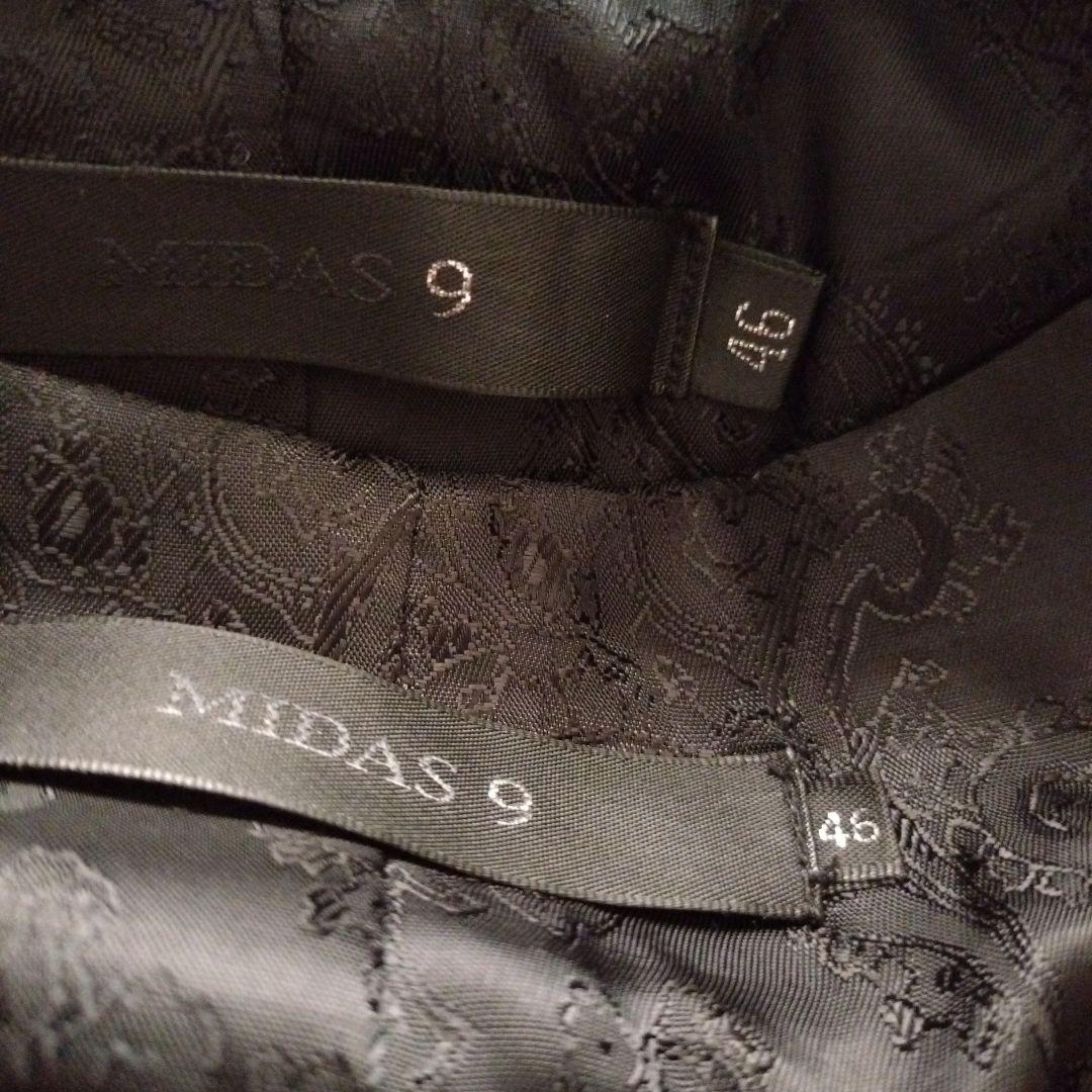 ミダスMIDAS　光沢ブラックスーツ　光沢感あり！　トルネードマート好きな方にも