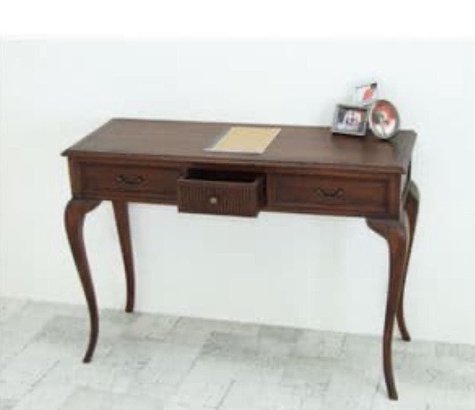 【miumiu】木製ダークブラウンデスク 3引き出し　165