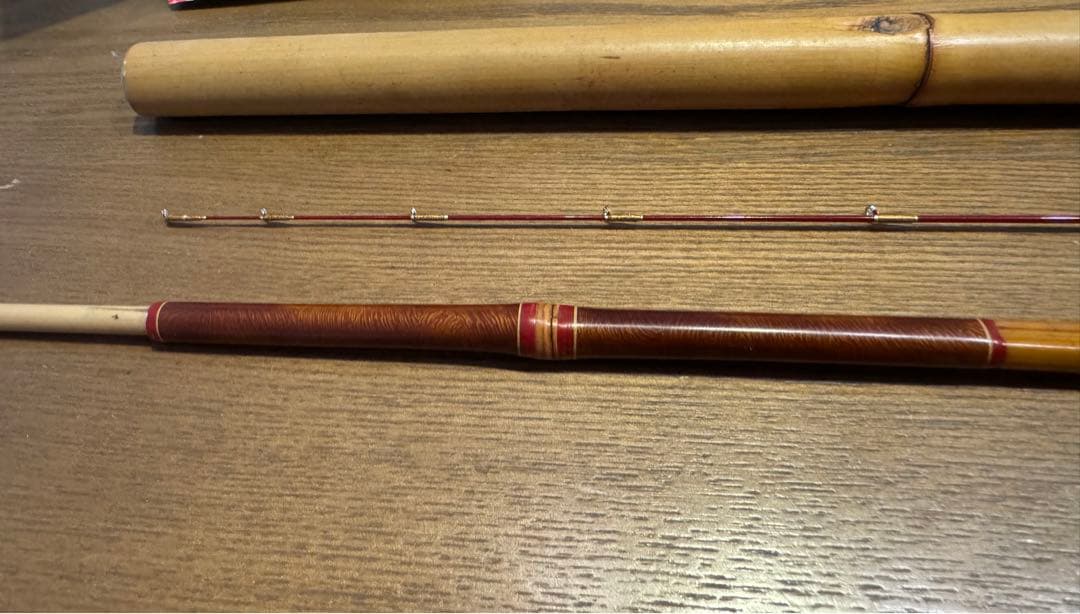 【新品未使用】和竿　安兵衛作　筏竿　カセ