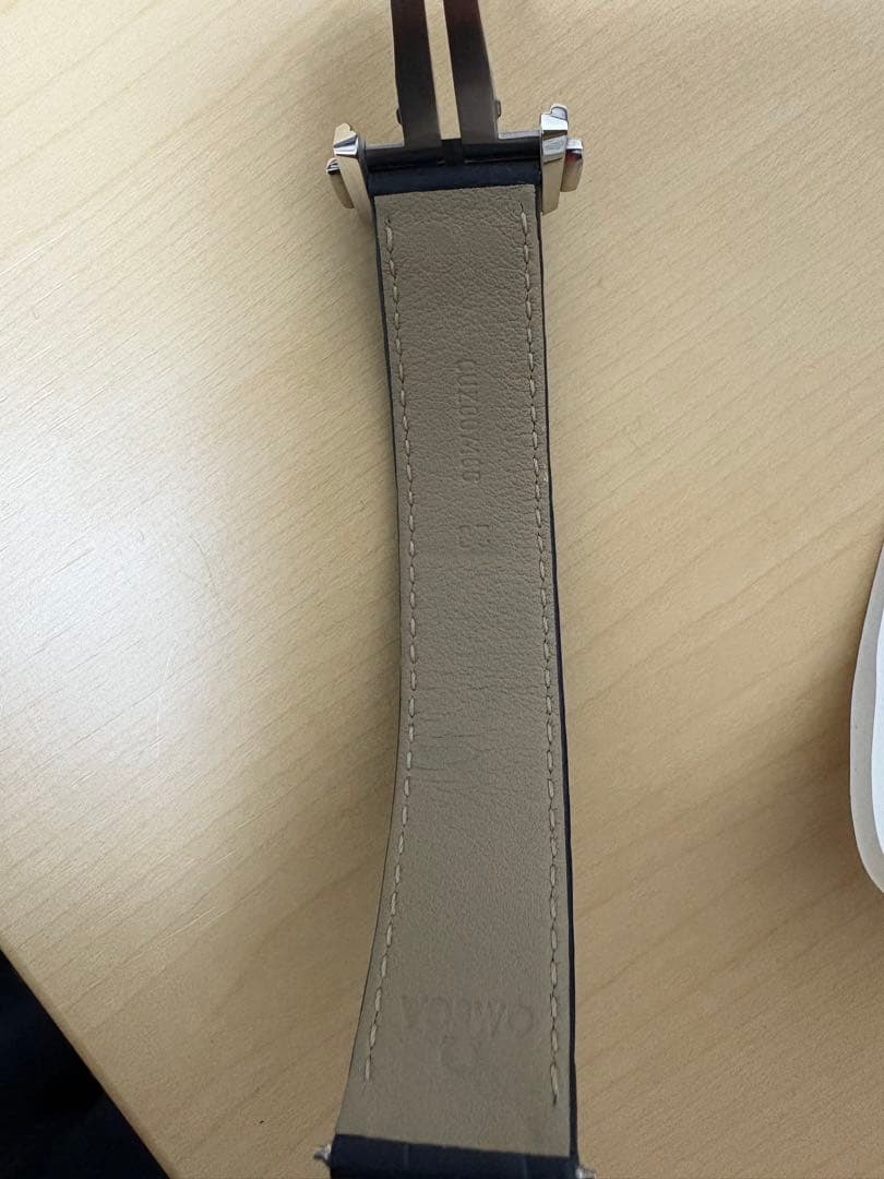 OMEGA 純正ストラップベルト　アリゲーター　ネイビー