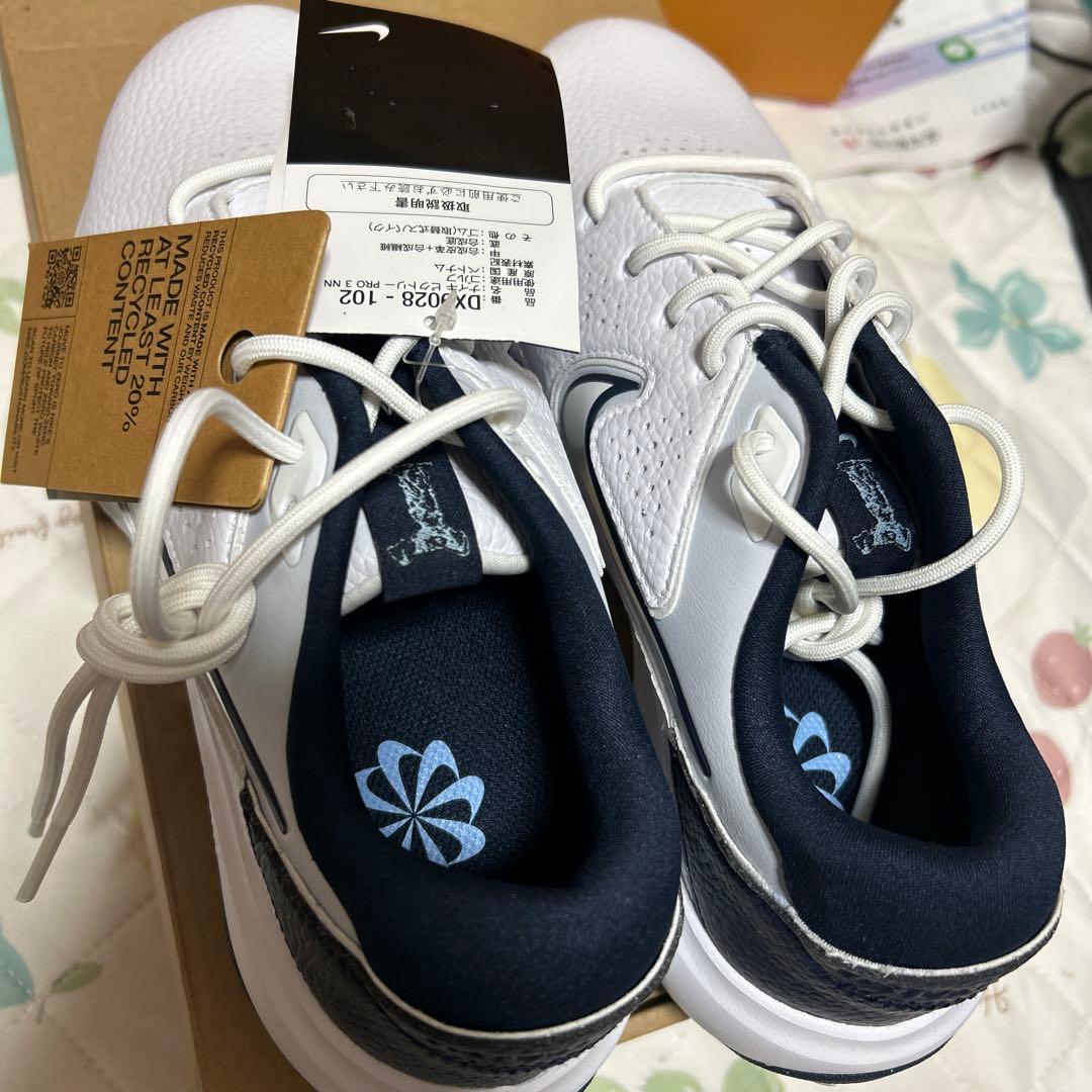 新品NIKE victory Pro3ナイキビクトリープロ3ゴルフシューズ白24
