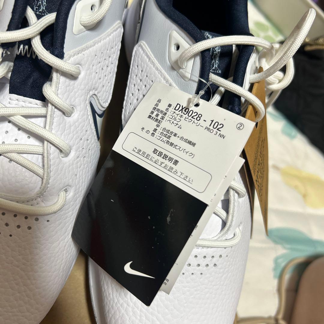 新品NIKE victory Pro3ナイキビクトリープロ3ゴルフシューズ白24