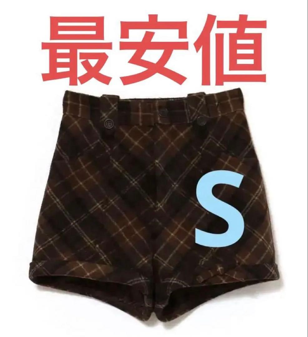 パンツ andmary Ribbon check mini pants S