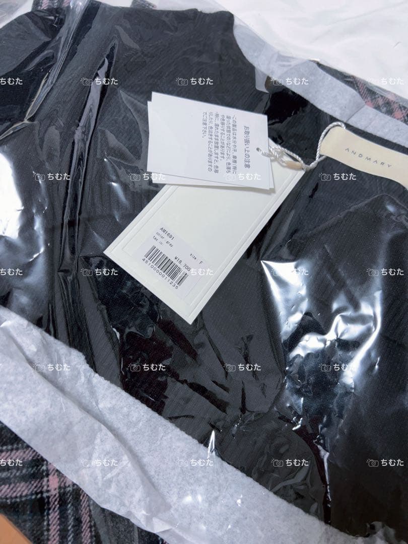 Selena check mini dress カラー　グレイ