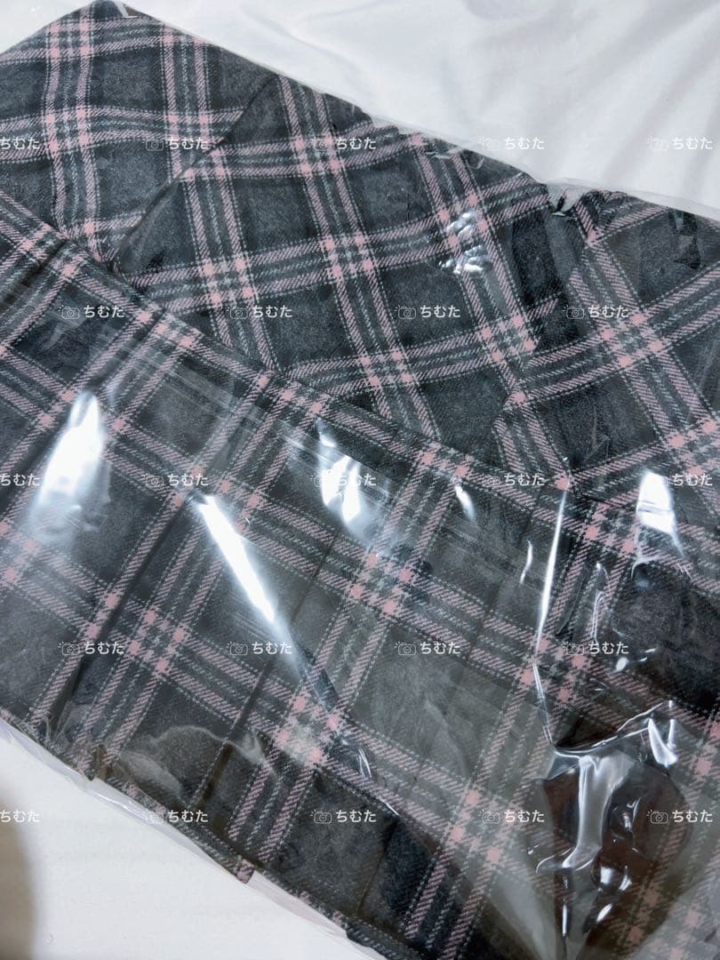 Selena check mini dress カラー　グレイ