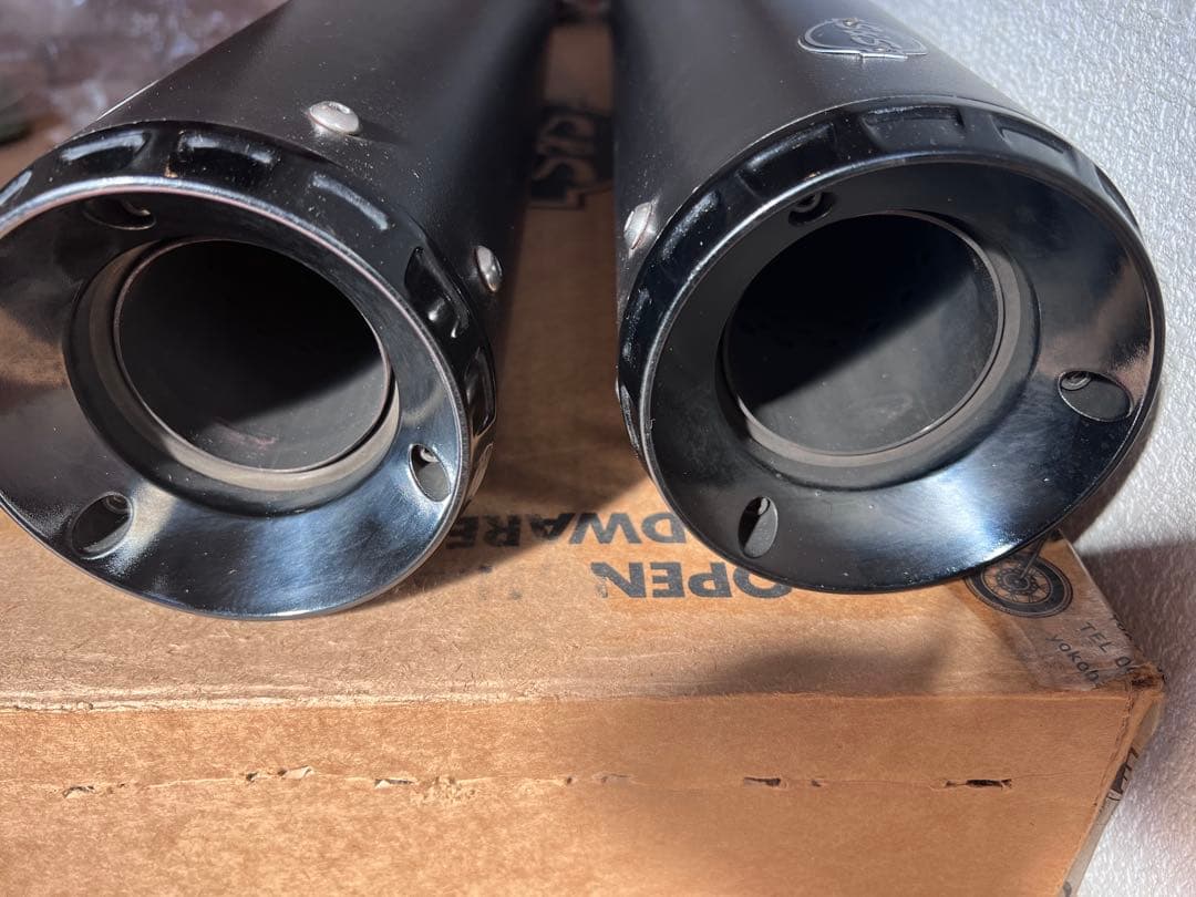 S&S GNX スリップオンマフラー ブラック ハーレーツーリング M8用