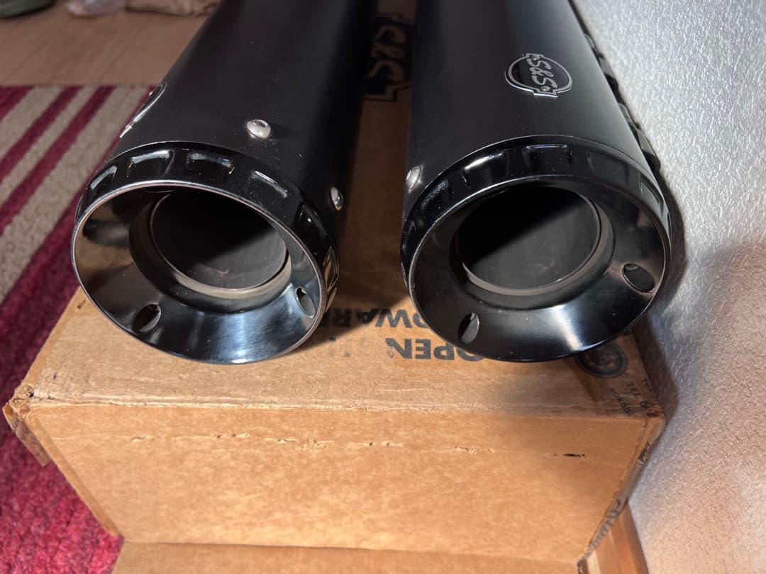 S&S GNX スリップオンマフラー ブラック ハーレーツーリング M8用