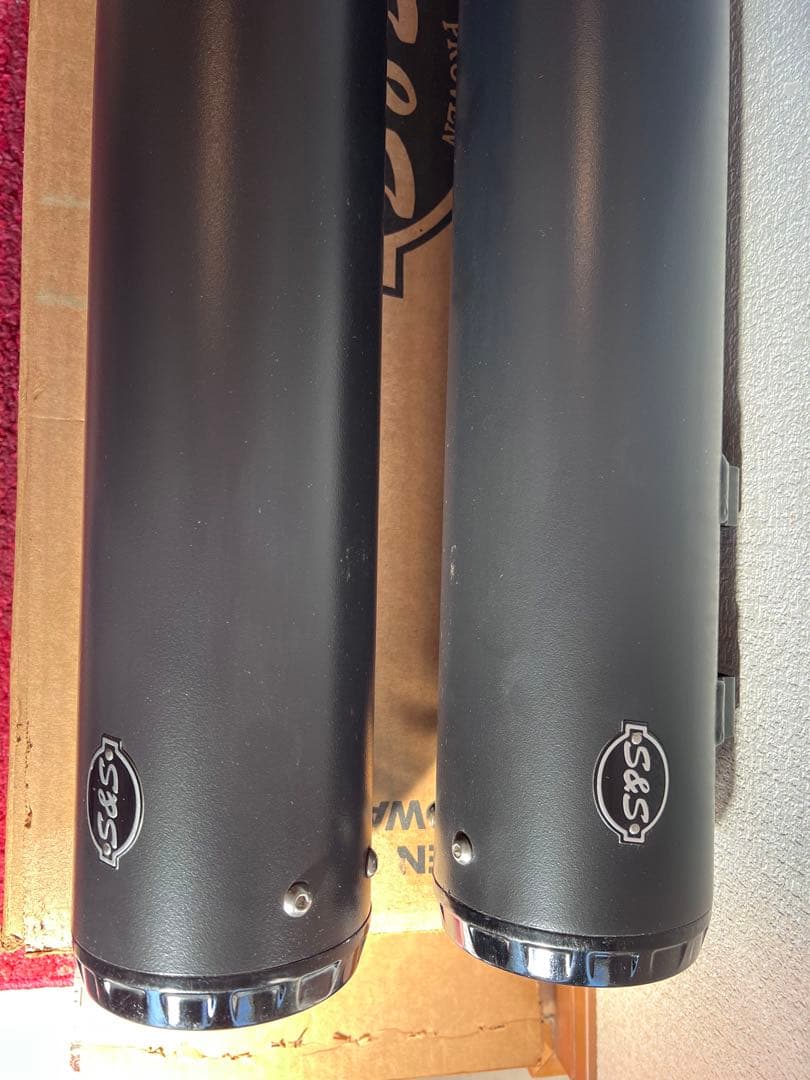 S&S GNX スリップオンマフラー ブラック ハーレーツーリング M8用